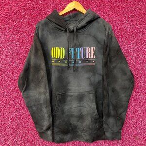 Odd Future OFWGKTA Black Tie-Dye Pullover Hoodie Large